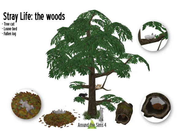 Maxis Match Around Stray life into the woods by simsfinds - The Sims 4 Custom Content