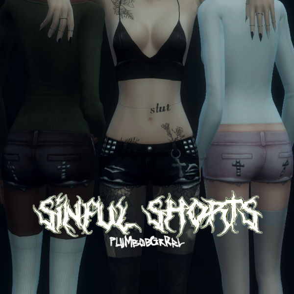 Maxis Match Sinful Shorts by simsfinds - The Sims 4 Custom Content