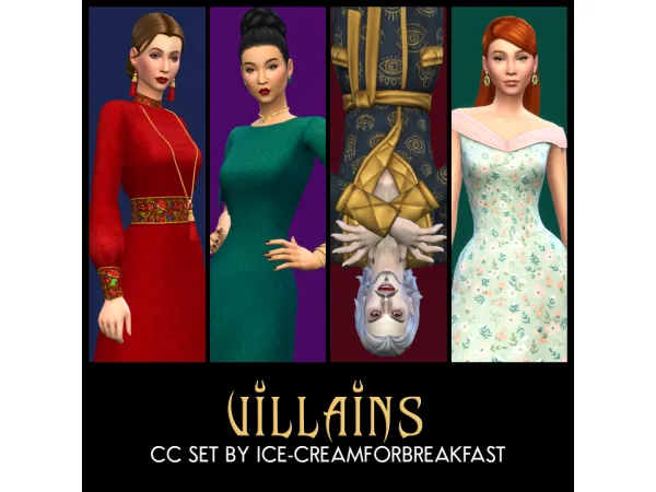 Maxis Match March 2023 Set Villains creamforbreakfast by ice - The Sims 4 Custom Content