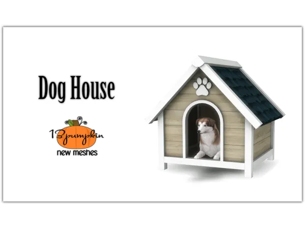 Maxis Match Dog House - The Sims 4 Custom Content