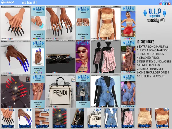 Alpha Weekly 1 vip box AVAILABLE FOR ALL by lynxsimz - The Sims 4 Custom Content