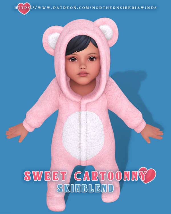 Maxis Match SWEET СARTOONNY SKINBLEND by simsfinds - The Sims 4 Custom Content