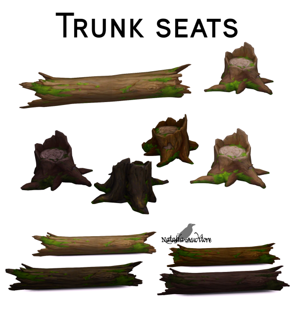 Maxis Match Trunk seats Auditore by simsfinds - The Sims 4 Custom Content