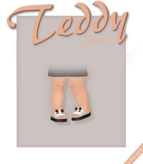 Maxis Match Trillyke Teddy Bear Slippers Infant Version by simsfinds - The Sims 4 Custom Content