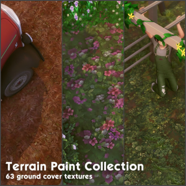 Maxis Match Terrain Paint Collection by simsfinds - The Sims 4 Custom Content