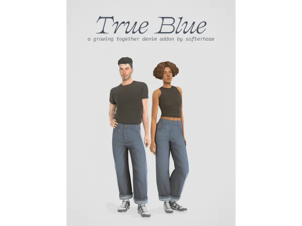 Maxis Match true blue - The Sims 4 Custom Content