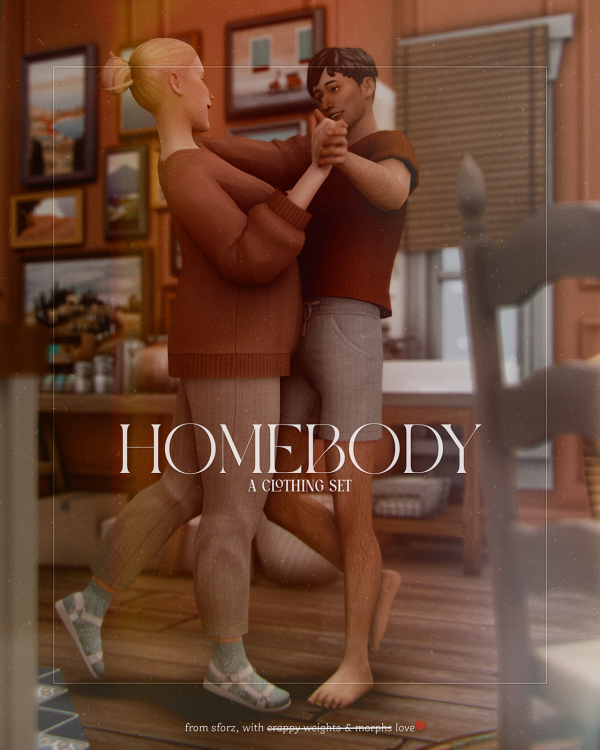 Maxis Match homebody a clothing set by simsfinds - The Sims 4 Custom Content