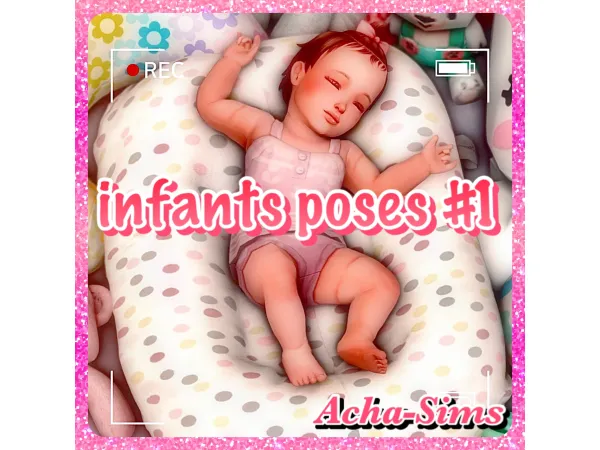Maxis Match Acha infants poses 1 (single) by Acha_sims - The Sims 4 Custom Content
