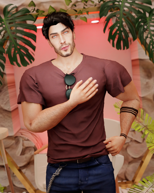 Alpha Hugo Male Sim by lamontcreatorr - The Sims 4 Custom Content