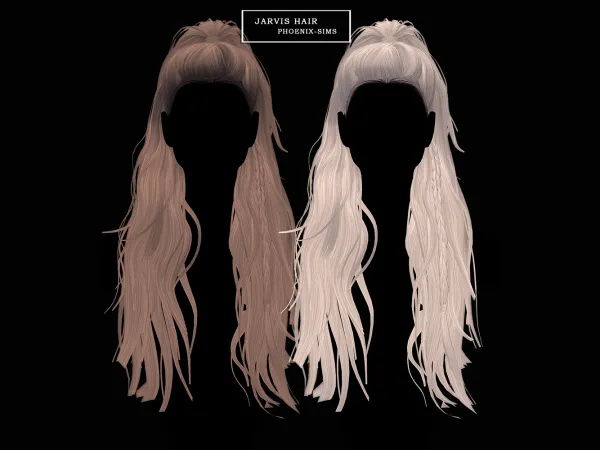 Alpha Jarvis Hair - The Sims 4 Custom Content