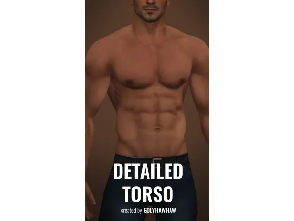 Mix DETAILED TORSO by Golyhawhaw - The Sims 4 custom content