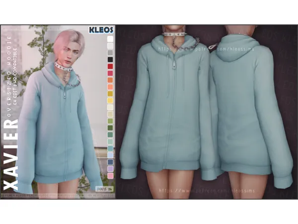PEACH | Xavier Oversized Hoodie by Kleos Sims
