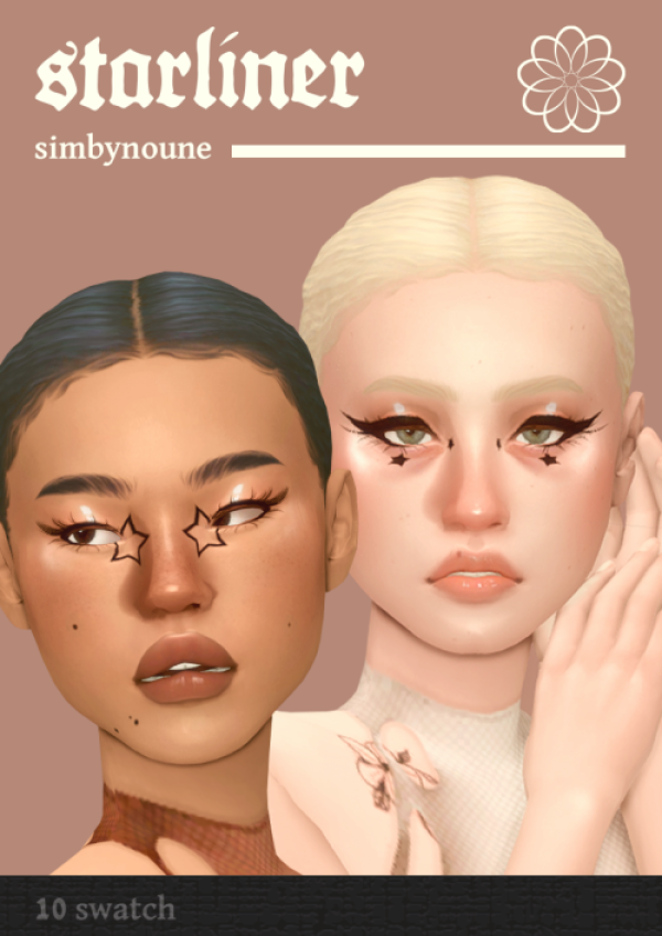 Maxis Match STARLINER eyeliner by simsfinds - The Sims 4 Custom Content