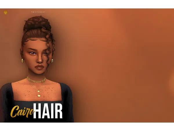 Maxis Match Cairo Hair(Download) by simsfinds - The Sims 4 Custom Content