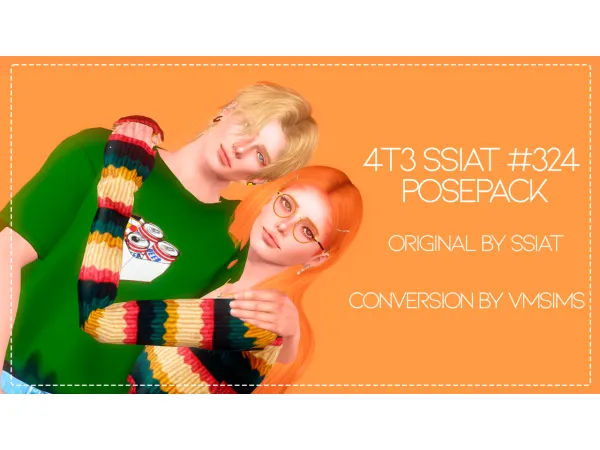 4t3 SSIAT 324 PosePack by simsfinds - The Sims 3 Custom Content