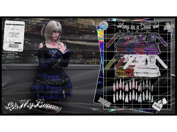 Alpha KITTEN MARY ON A CROSS SET - The Sims 4 Custom Content