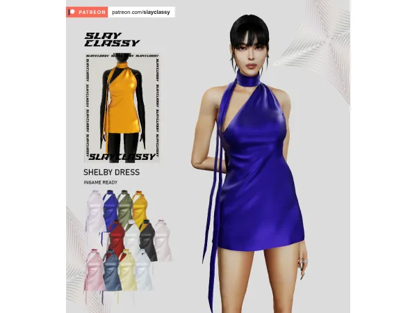 Alpha SC150 SHELBY DRESS - The Sims 4 Custom Content