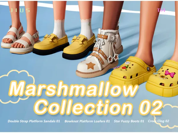 Mix Marshmallow Collection 02 sims by Jius - The Sims 4 Custom Content