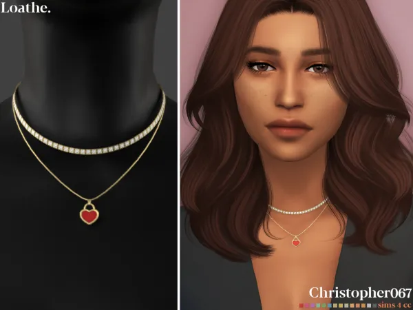 Mix LOATHE NECKLACE - The Sims 4 Custom Content