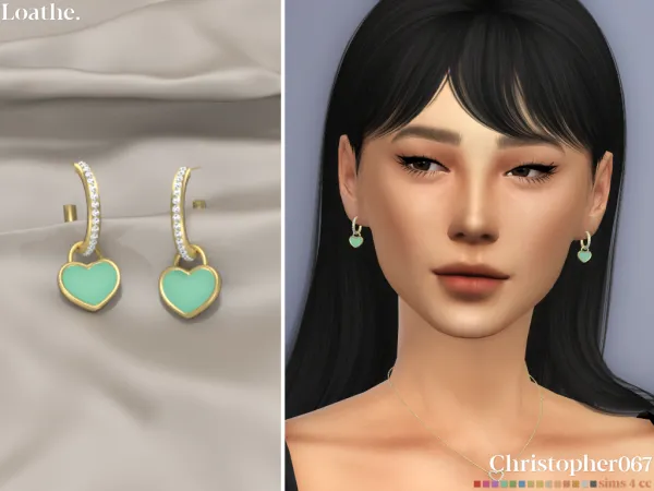 Mix LOATHE EARRINGS by simsfinds - The Sims 4 Custom Content