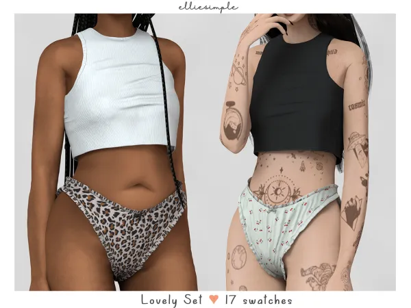 Alpha Elliesimple Lovely Set (Self Love Collection) (early access) by elliesimple - The Sims 4 Custom Content