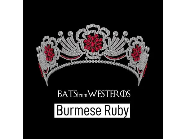 Mix Burmese Ruby Tiara BatsFromWesteros by BatsFromWesteros - The Sims 4 Custom Content