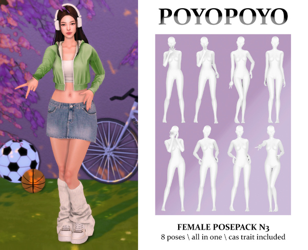 Alpha Female Posepack N3 by simsfinds - The Sims 4 Custom Content