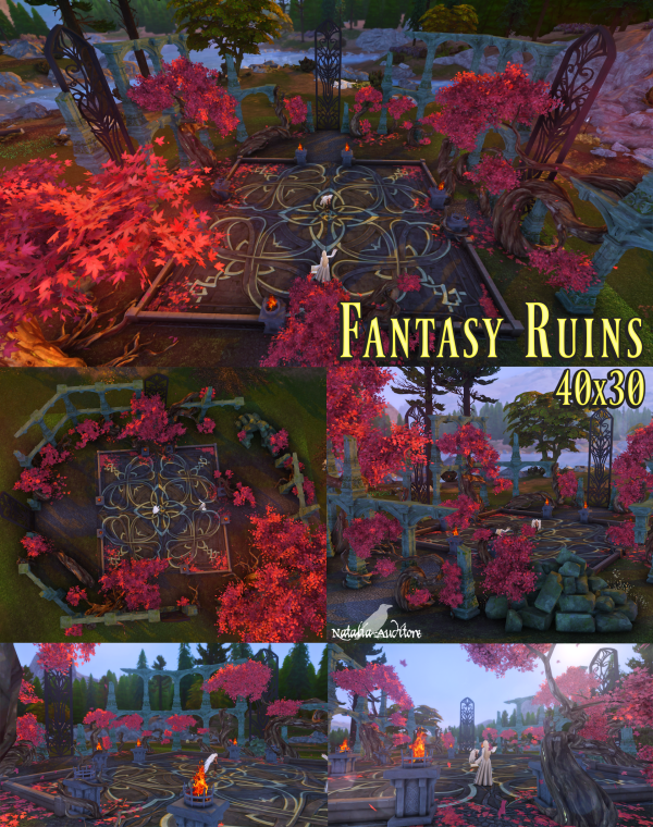 Maxis Match Fantasy Ruins 40x30 Auditore by simsfinds - The Sims 4 Custom Content