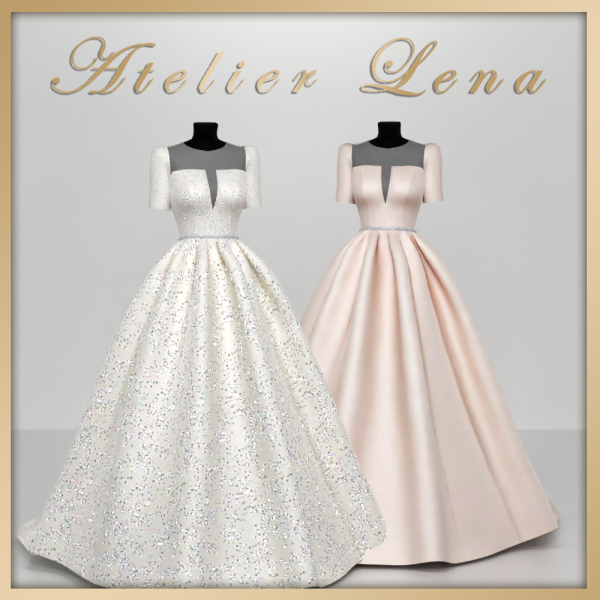 Alpha [Atelier Lena] Glory Dress by simsfinds - The Sims 4 Custom Content