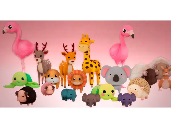 Mix Its a Animal Party (11 ITEMS) by simsfinds - The Sims 4 Custom Content