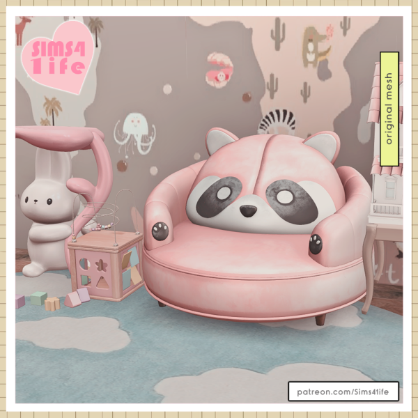 Mix Panda Sofa by sims41ife - The Sims 4 Custom Content