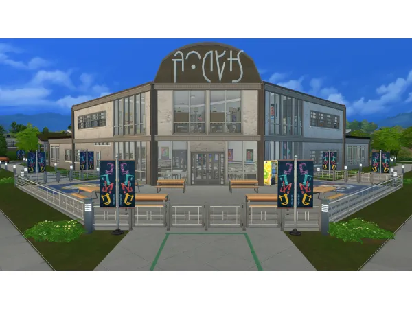 Maxis Match Copperdale Public High by halfasianbanana - The Sims 4 Custom Content