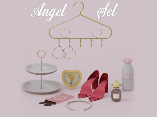 Alpha Angel Set by simsfinds - The Sims 4 Custom Content