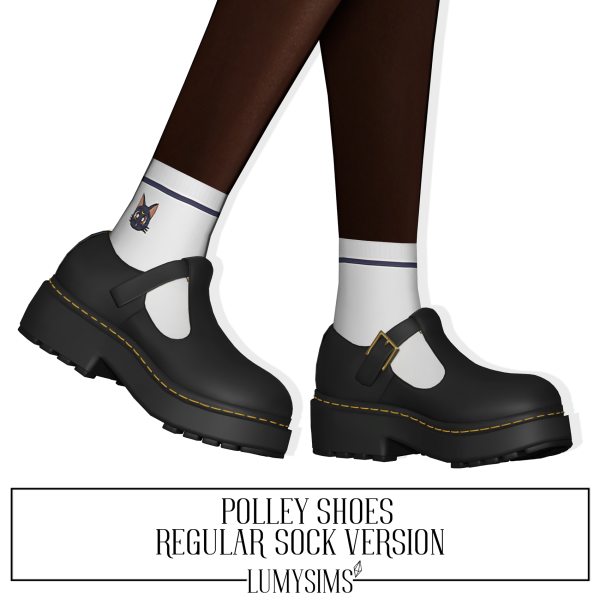 Alpha POLLEY SHOES REGULAR SOCKS VERSION AM by lumysims - The Sims 4 Custom Content