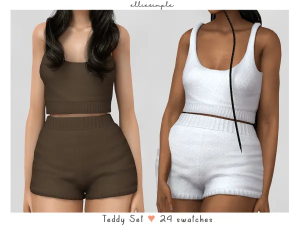 elliesimple - teddy set (self love collection) - (early access)