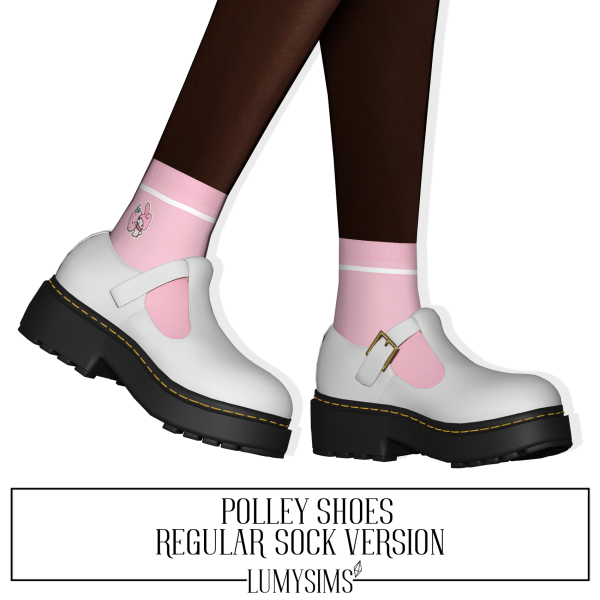 Alpha POLLEY SHOES REGULAR SOCKS VERSION AF by lumysims - The Sims 4 Custom Content