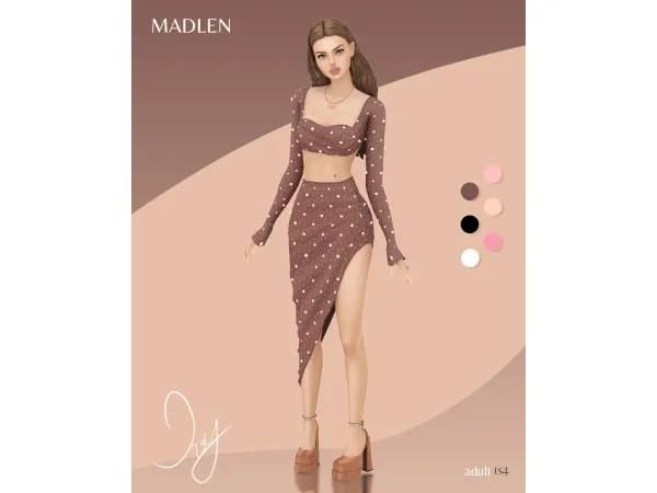 Maxis Match Ivy Outfit by Madlen - The Sims 4 Custom Content