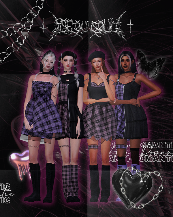 Alpha Anti Romantic Set by simsfinds - The Sims 4 Custom Content