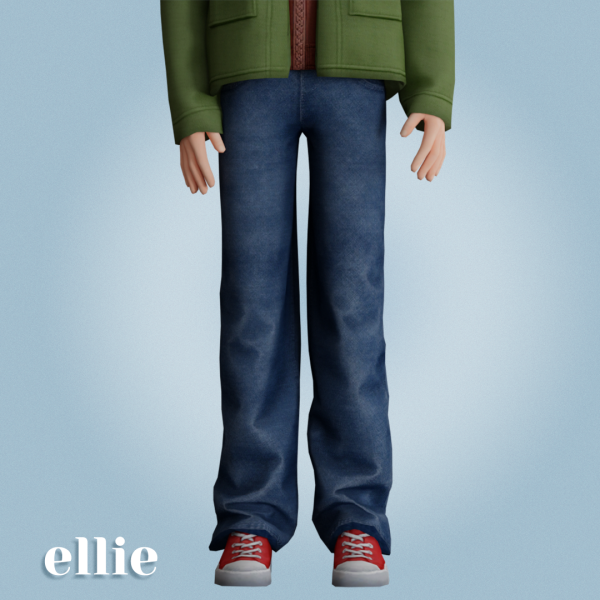 Alpha Ellie jeans by amelylina - The Sims 4 Custom Content