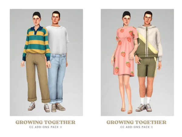 Maxis Match Growing Together Add Ons II by AdrienPastel - The Sims 4 Custom Content