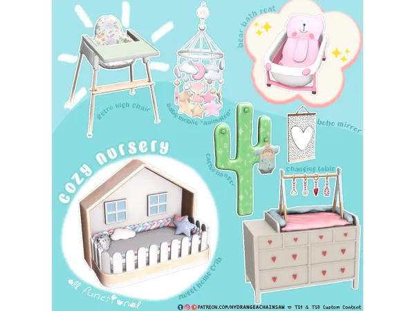 Cozy Nursery - The Sims 4 custom content