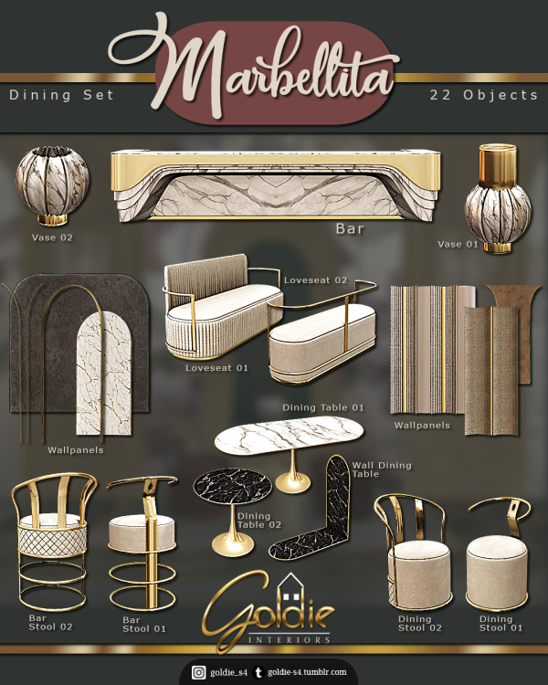 Alpha ~ M a r b e l l i t a ~ by simsfinds - The Sims 4 custom content