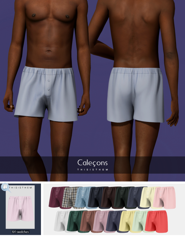 Alpha Caleçons N1 by thisisthem - The Sims 4 Custom Content
