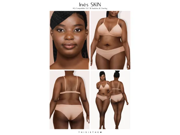 Alpha Inès Skin Sim by ThisIsThem - The Sims 4 Custom Content