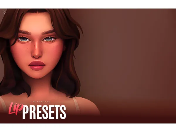 Maxis Match Lip Presets No2(Download) by simsfinds - The Sims 4 Custom Content