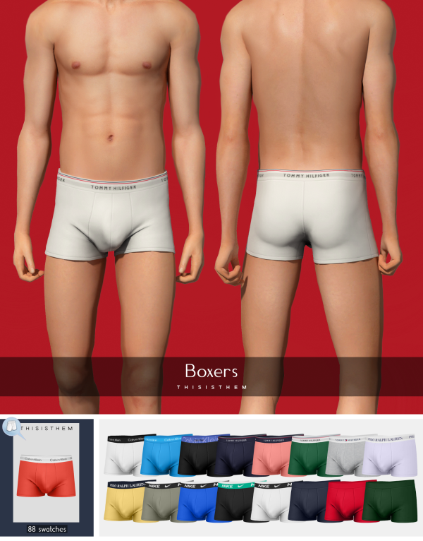 Alpha Boxers N1 by thisisthem - The Sims 4 Custom Content