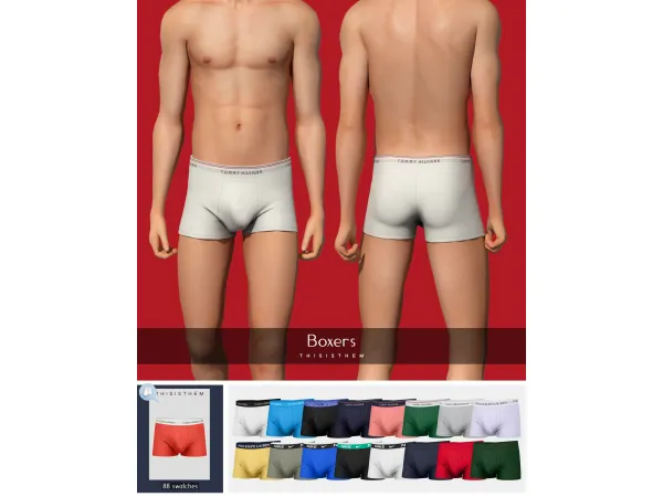 Alpha Boxers N1 by ThisIsThem - The Sims 4 Custom Content