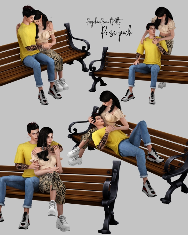 Mix POSES COUPLE 9 by psychicpeanutkitty - The Sims 4 Custom Content