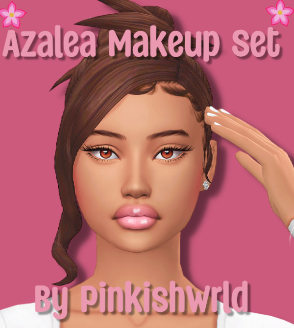 Maxis Match Azalea Makeup Set by simsfinds - The Sims 4 Custom Content