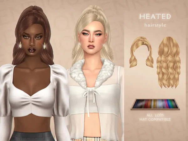 Maxis Match [EnriqueS4] Heated Hairstyle by simsfinds - The Sims 4 Custom Content